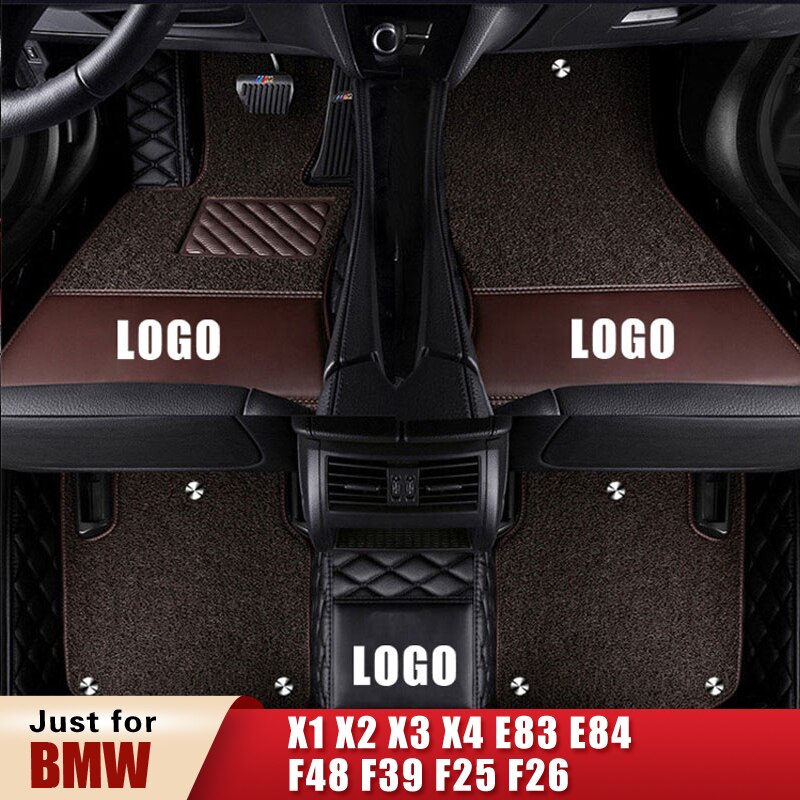 Car Floor Mats for BMW X1 X2 X3 X4 E83 E84 F48 F39 ..
